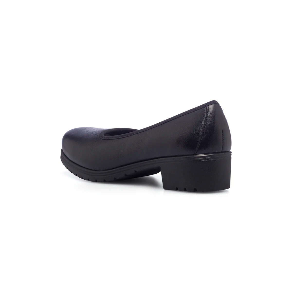 Ballerine comfort nere in pelle con tacco 3 cm Formawell - Image 3