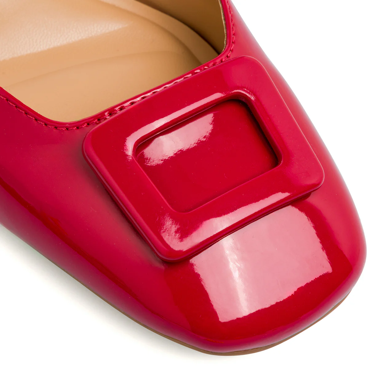 Décolleté comode e flessibili rosse da Donna con fibbia e tacco 5 cm P Smart - Image 5