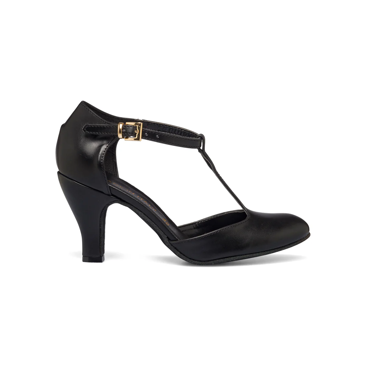 Décolleté da ballo nere con cinturino t-bar e tacco 8 cm - Image 13