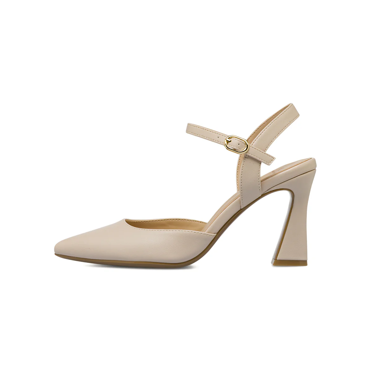 Décolleté da donna beige con tacco rocchetto 9 cm Swish Jeans