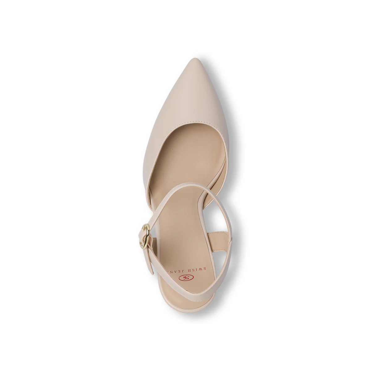 Décolleté da donna beige con tacco rocchetto 9 cm Swish Jeans - Image 6