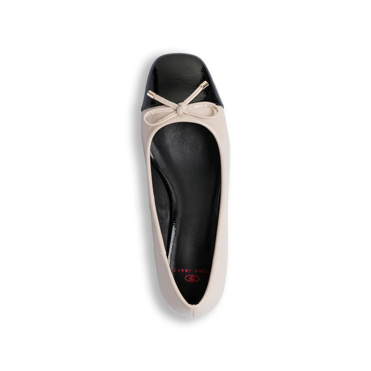 Ballerine da donna beige effetto vernice con tacco 3,5 cm Swish Jeans - Image 9