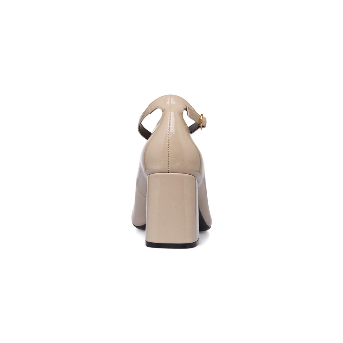 Décolleté Mary Jane da donna beige effetto vernice Swish Jeans con tacco 7,5 cm - Image 7