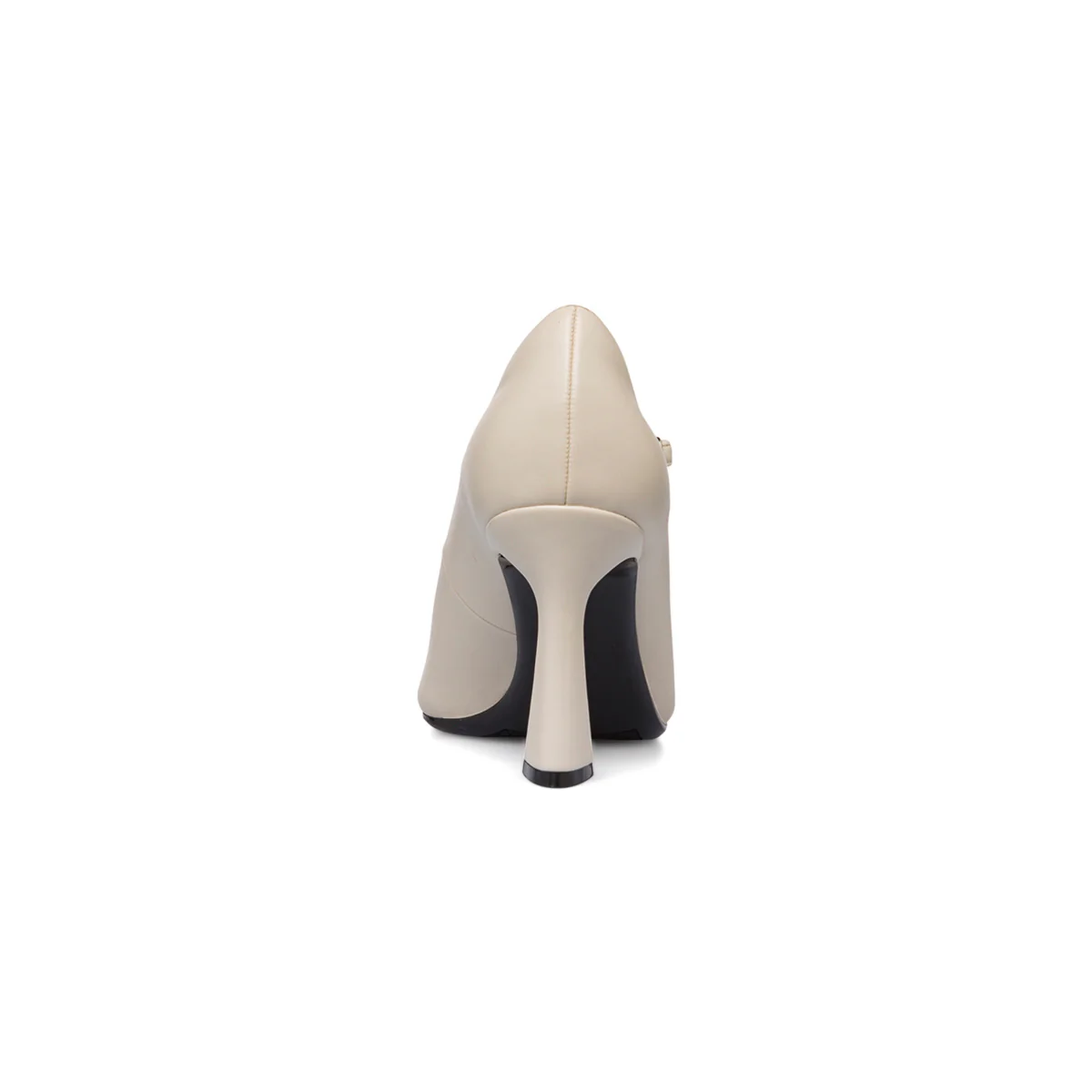 Décolleté Mary Jane da donna bianche Lora Ferres con tacco campana 9 cm e cinturino alla caviglia - Image 7