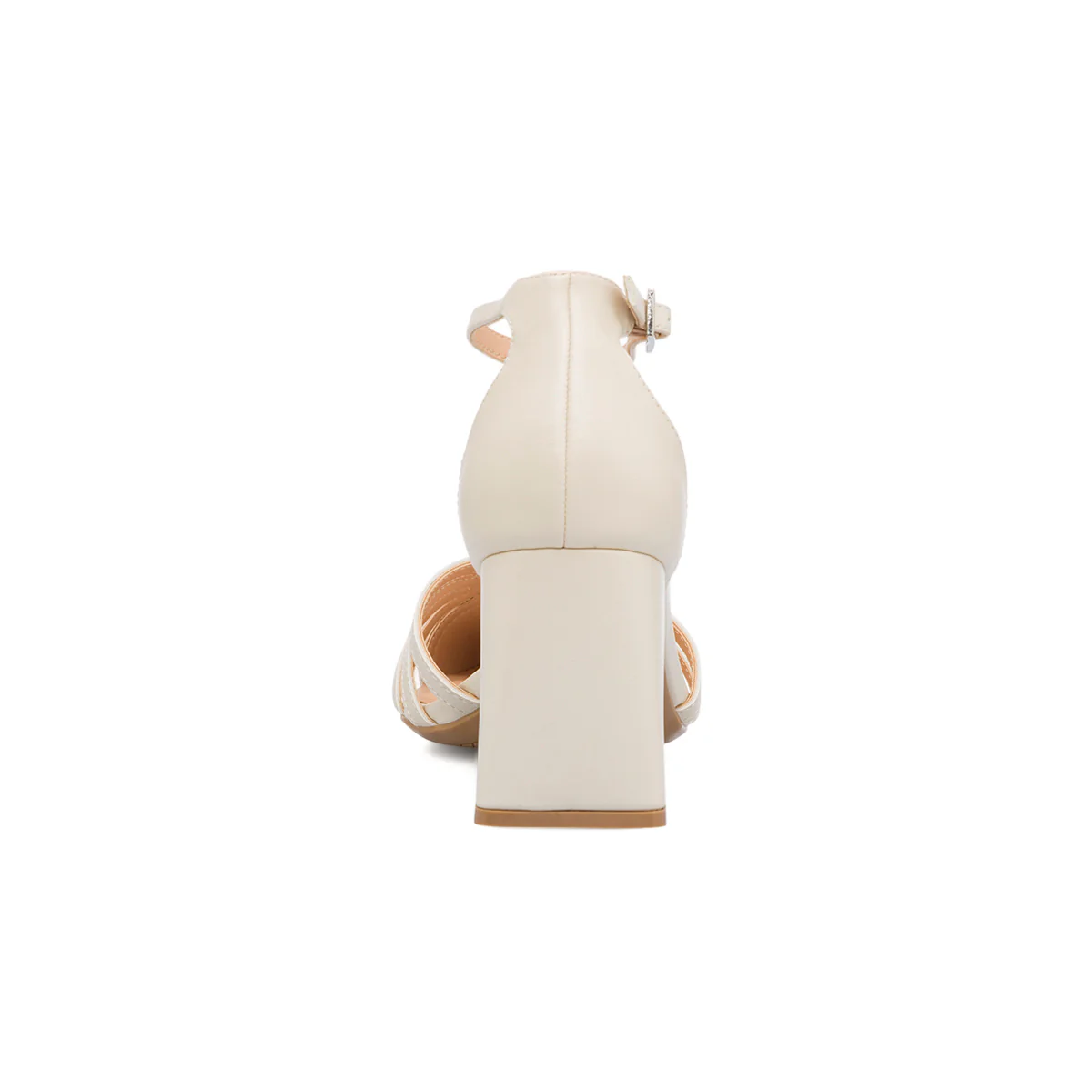 Décolleté da donna bianco off-white con tacco a blocco 8 cm Lora Ferres - Image 9