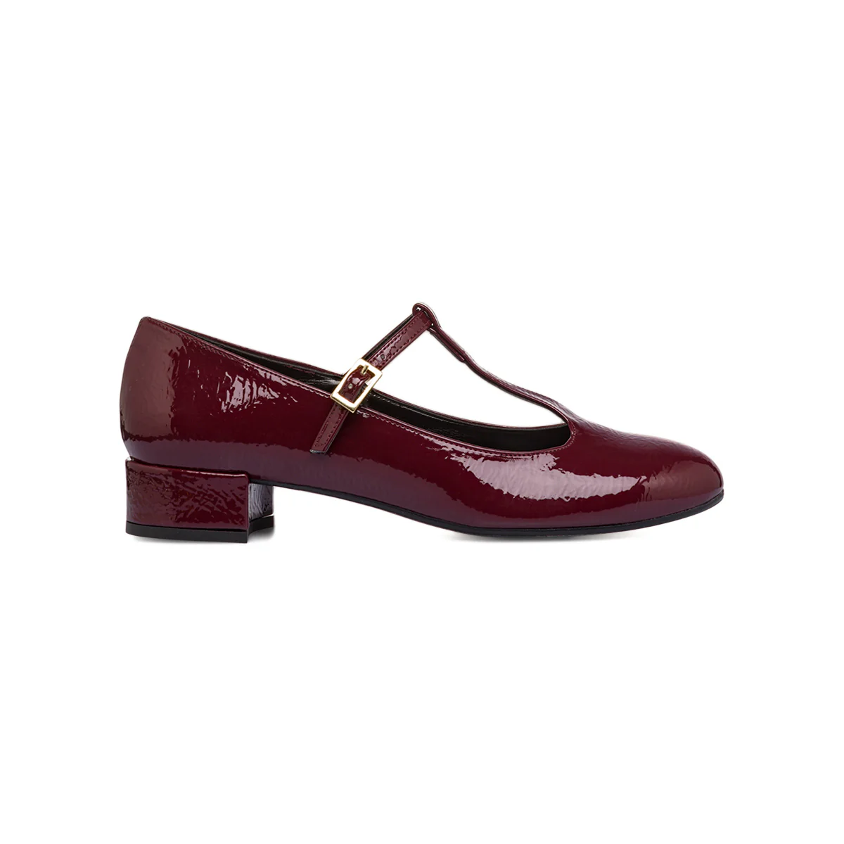 Décolleté da donna bordeaux effetto lucido Lora Ferres con tacco 3 cm - Image 4