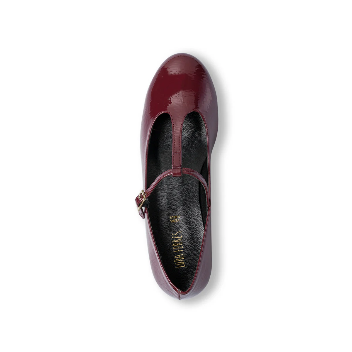 Décolleté da donna bordeaux effetto lucido Lora Ferres con tacco 3 cm - Image 9