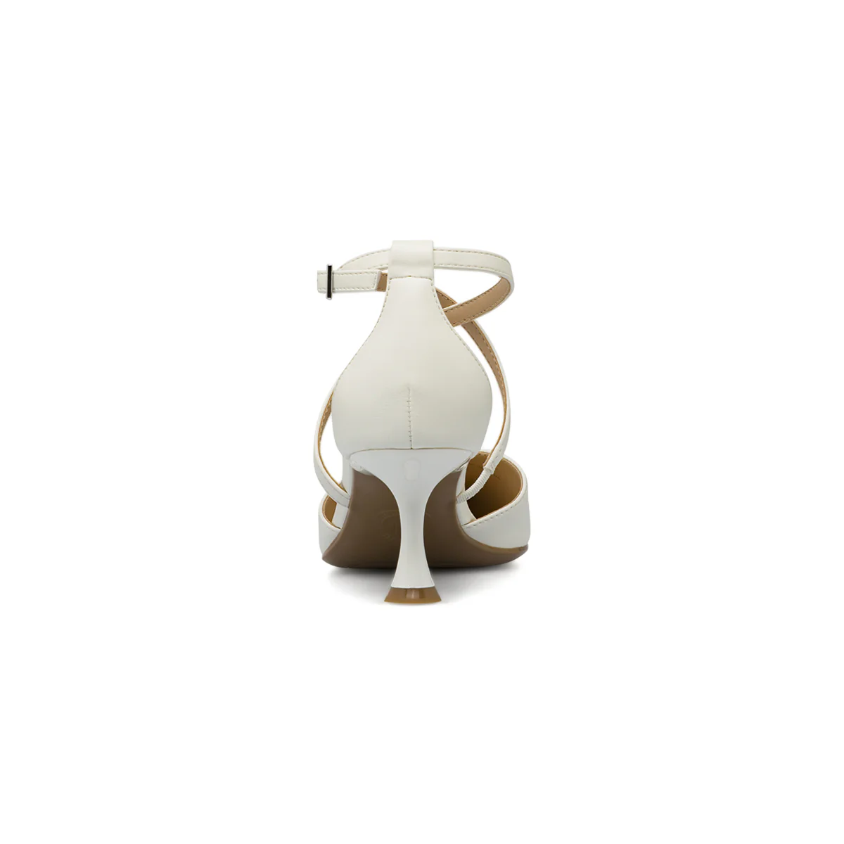 Décolleté da donna Lora Ferres bianche con cinturini e tacco 6 cm - Image 4