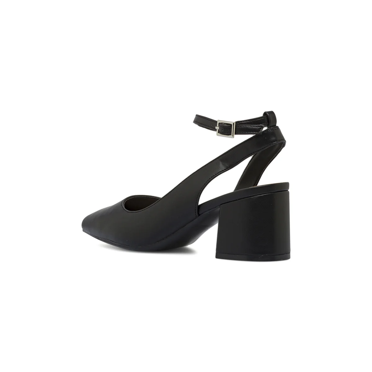 Décolleté da donna nere con cinturino e tacco colonna 7 cm Lora Ferres - Image 4
