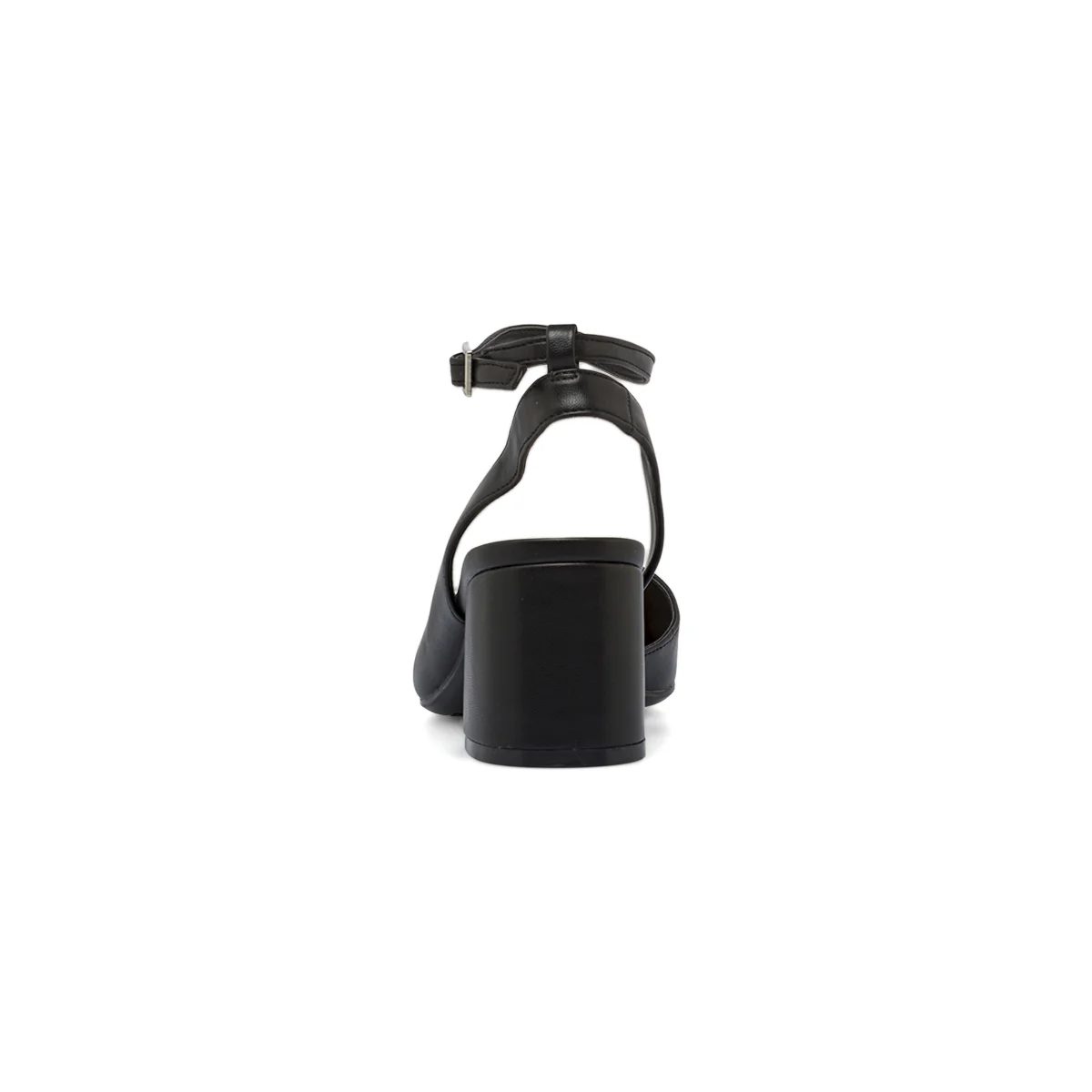 Décolleté da donna nere con cinturino e tacco colonna 7 cm Lora Ferres - Image 5