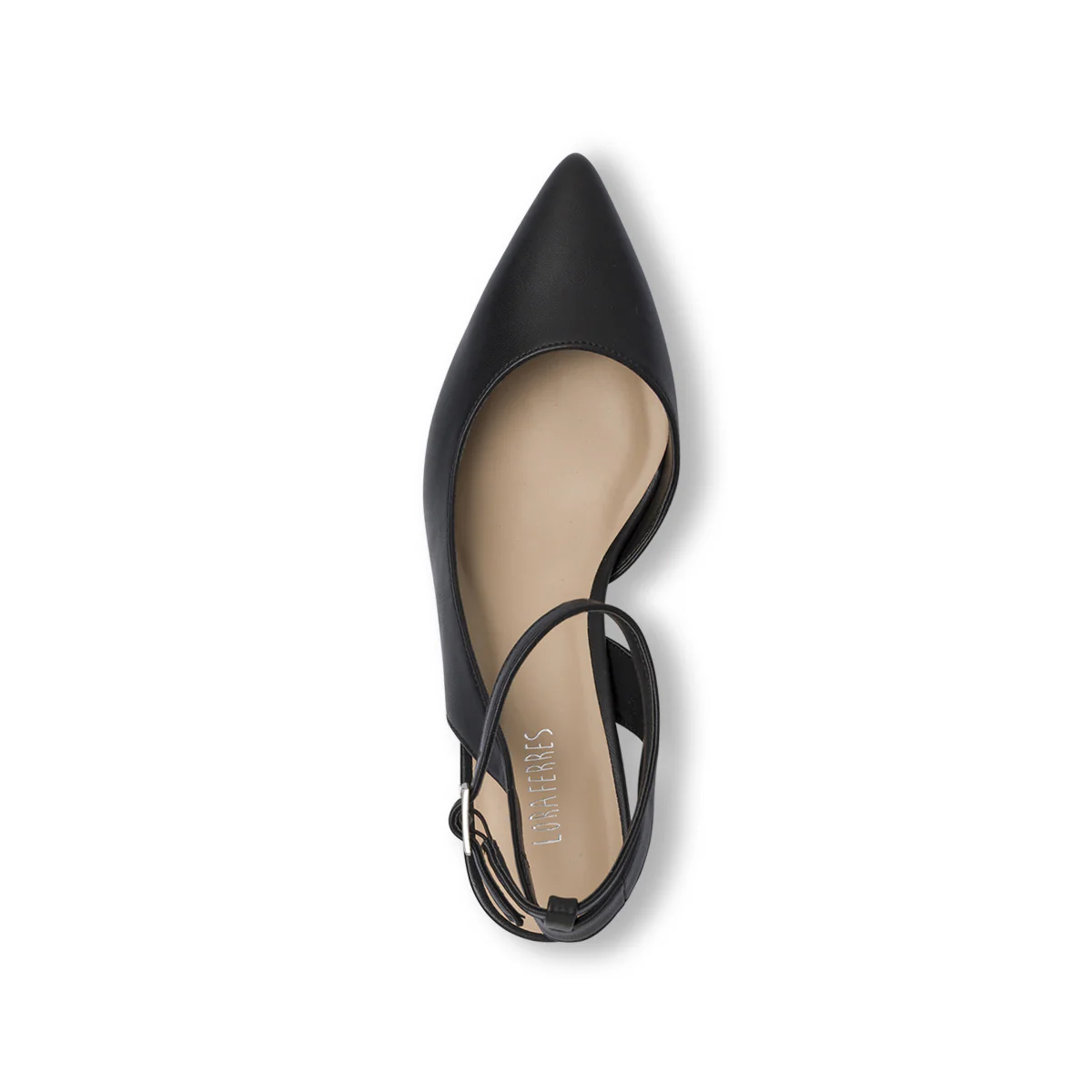 Décolleté da donna nere con cinturino e tacco colonna 7 cm Lora Ferres - Image 7