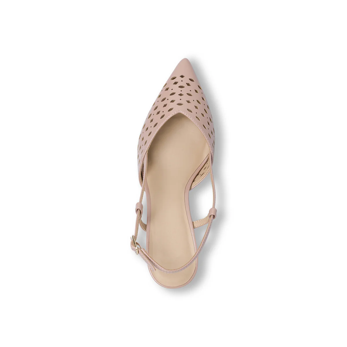 Décolleté da donna Rosa Nude Swish Jeans con tacco 8 cm e trafori - Image 5