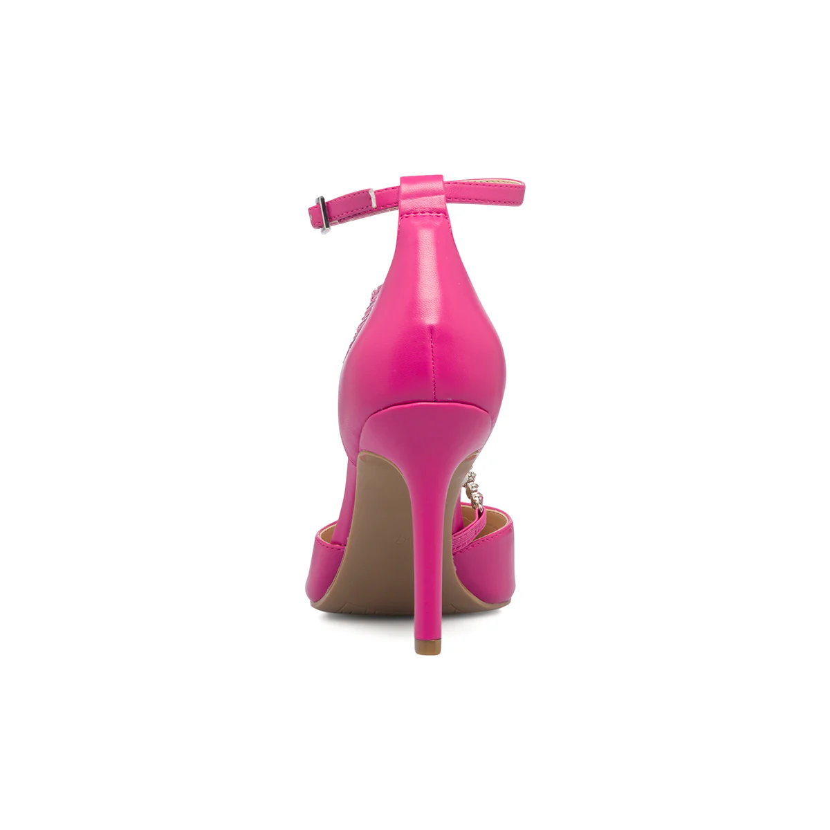 Décolleté fucsia con catenina e tacco a stiletto 9 cm Lora Ferres - Image 7