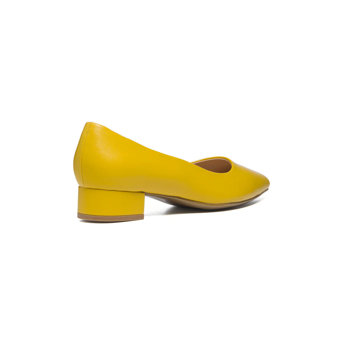 Décolleté gialle con punta sfilata e tacco 3 cm Lora Ferres - Image 3