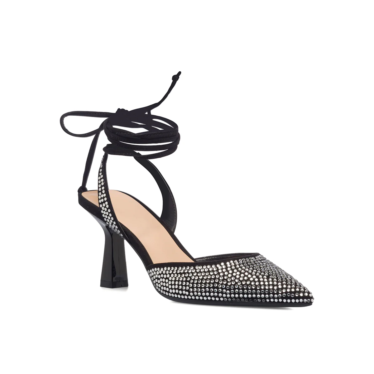 Décolleté gioiello slingback alla schiava nere con laccetti alla caviglia Lora Ferres - Image 5