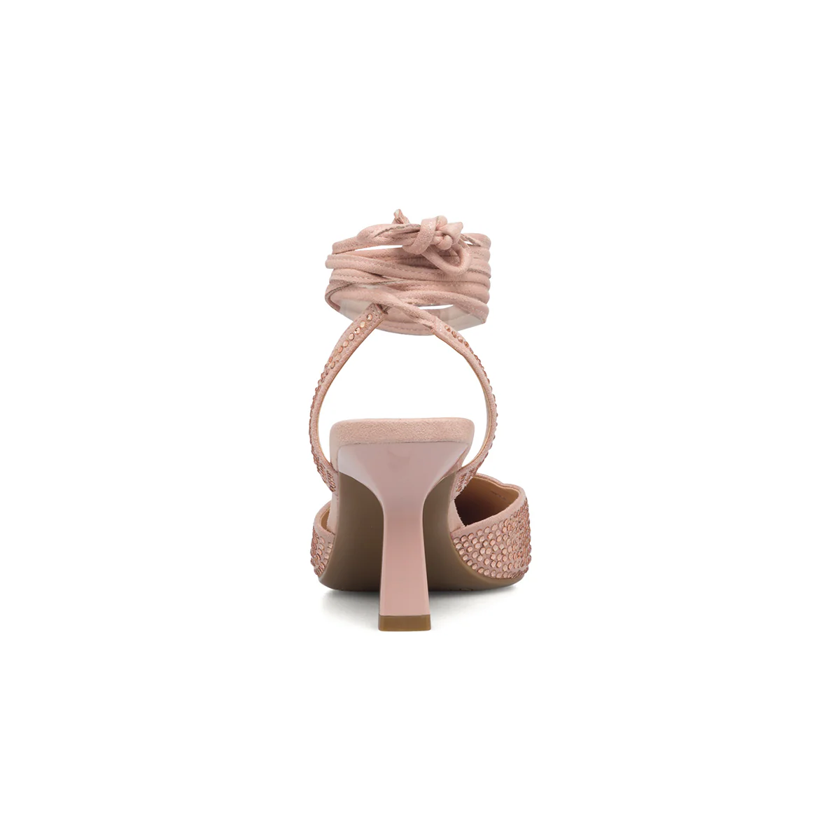 Décolleté gioiello slingback alla schiava rosa con laccetti alla caviglia Lora Ferres - Image 7