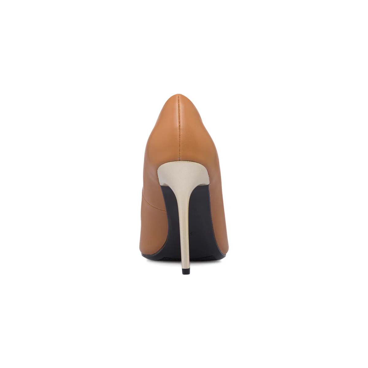 Décolleté marroni con tacco dorato a spillo 10 cm Lora Ferres - Image 7