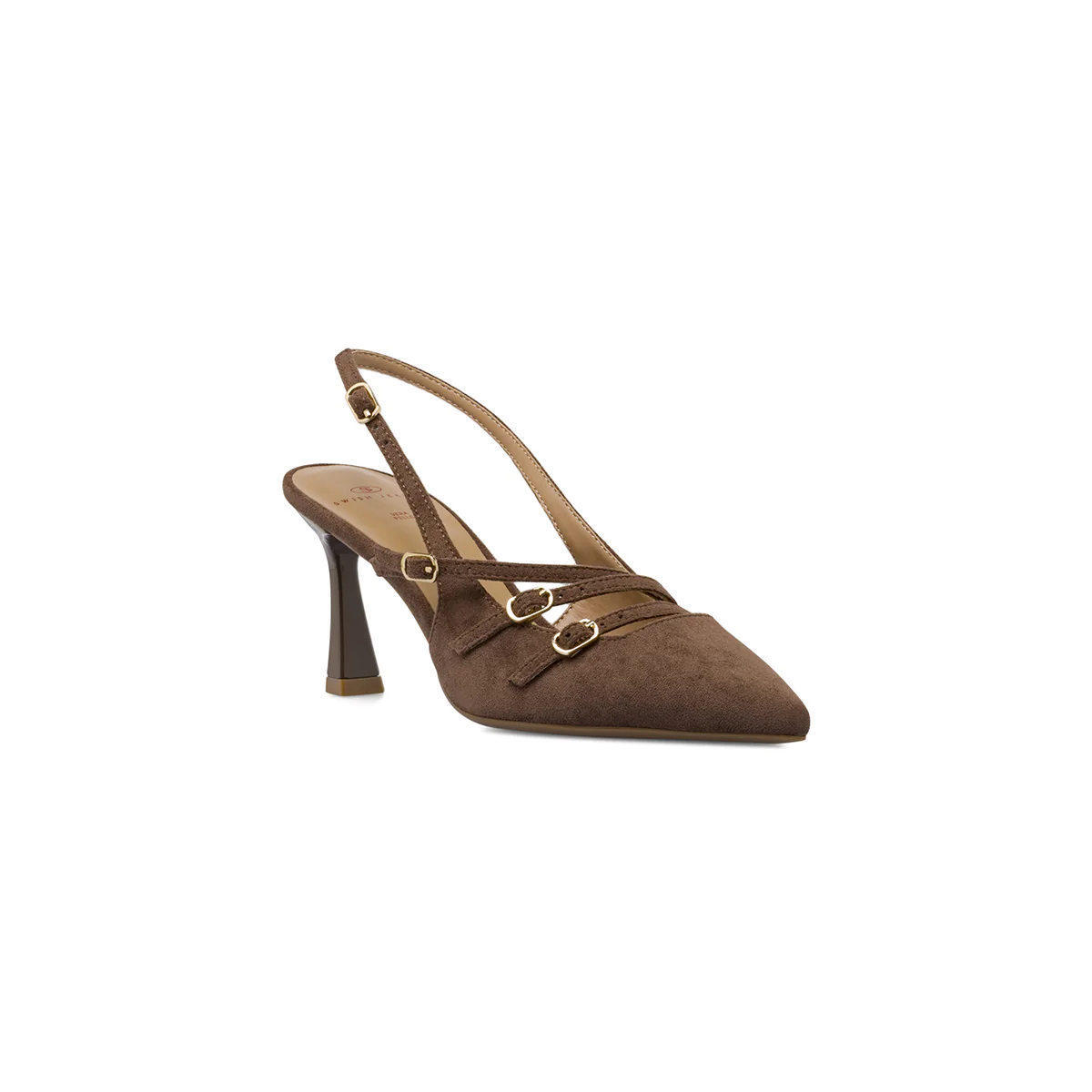 Décolleté Marroni da Donna effetto scamosciato tacco 8 cm Swish Jeans - Image 2