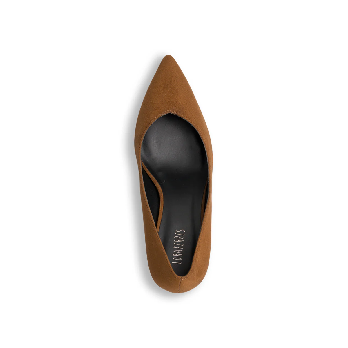 Décolleté marroni in microfibra con tacco 7,5 cm Lora Ferres - Image 7