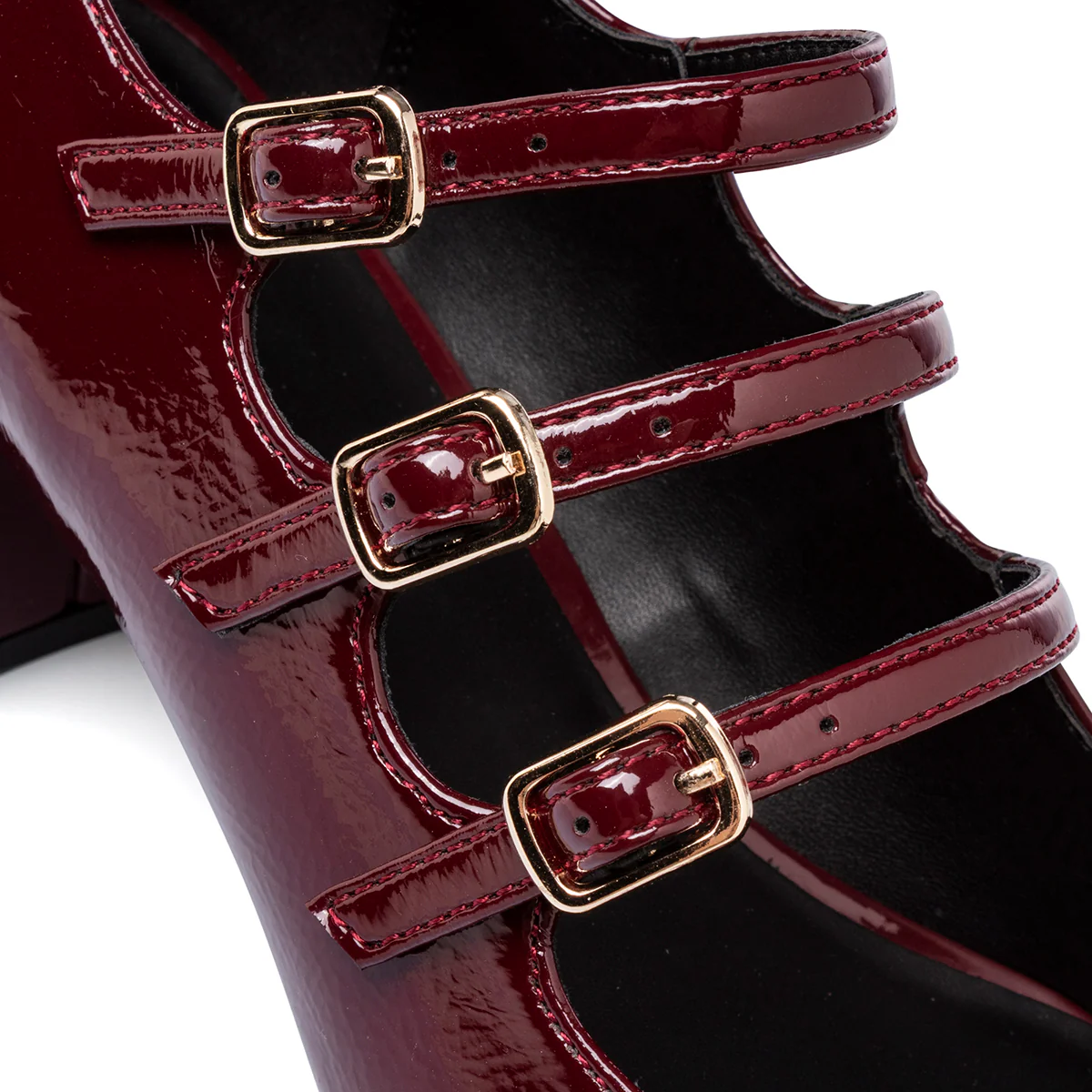 Décolleté Mary Jane bordeaux da Donna con tacco 6 cm Swish Jeans - Image 8