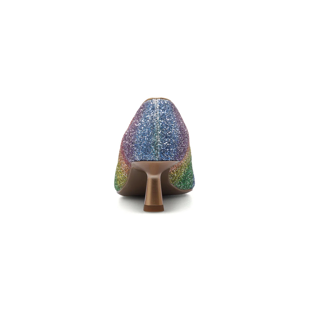 Décolleté arcobaleno glitterate con tacco 5 cm Lora Ferres - Image 4
