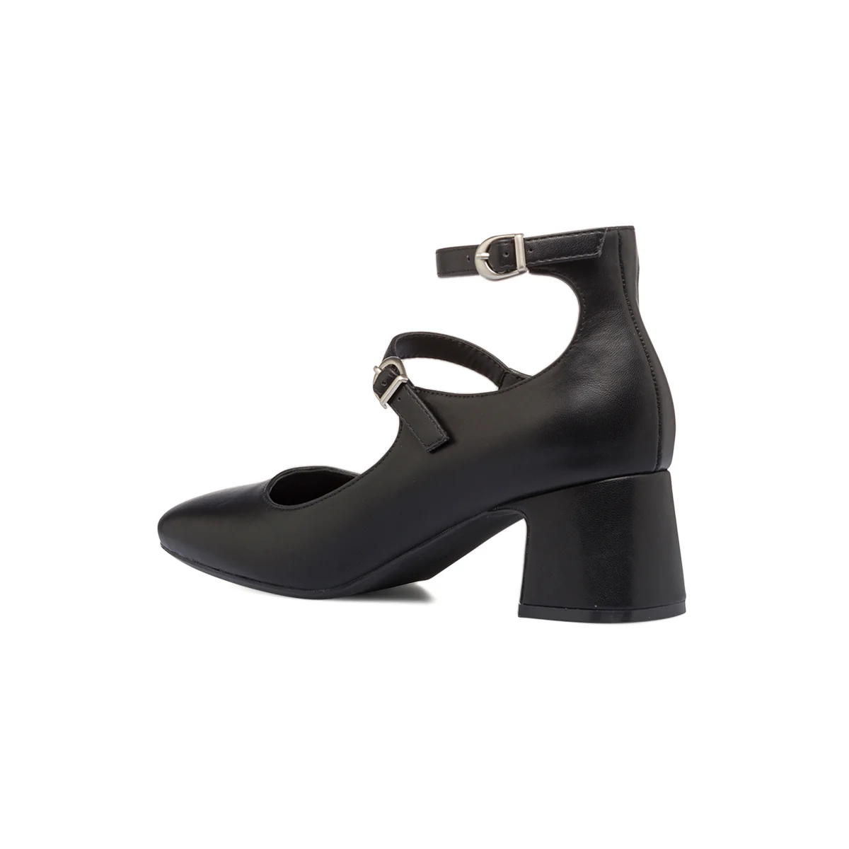 Décolleté Mary Jane nere con cinturini e tacco a blocco 5,5 cm Lora Ferres - Image 6