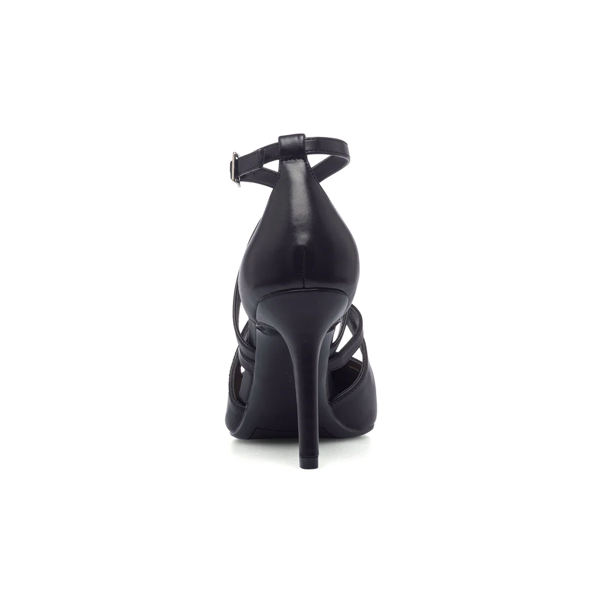 Décolleté nere con cinturini incrociati e tacco 9 cm Lora Ferres - Image 4