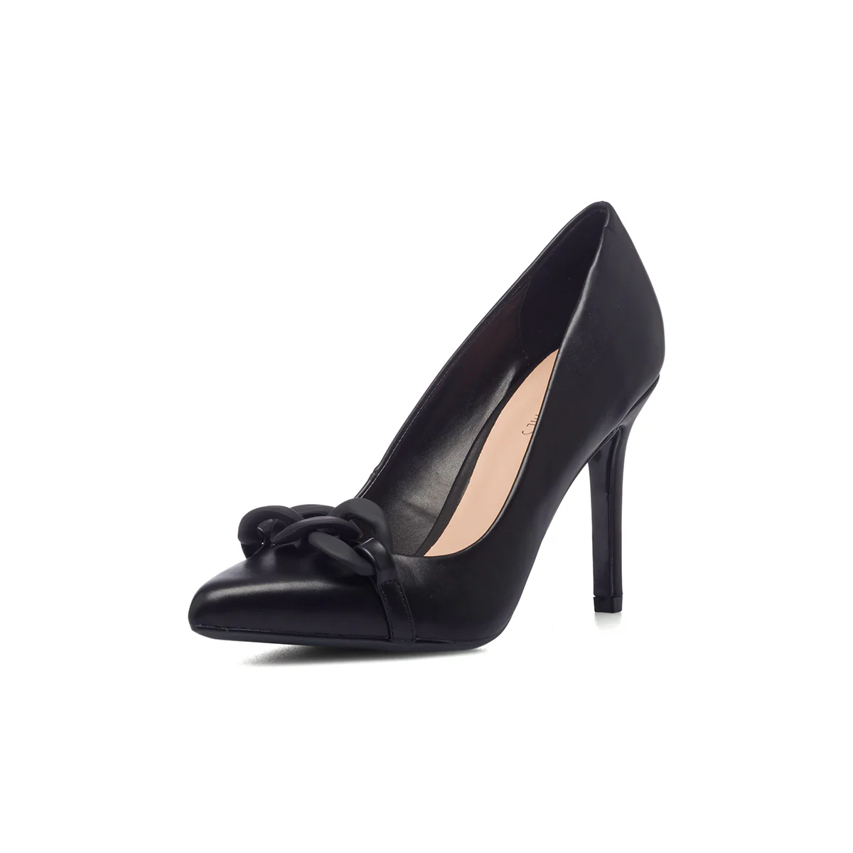 Décolleté nere con maxi-catena e tacco 9 cm Lora Ferres - Image 7