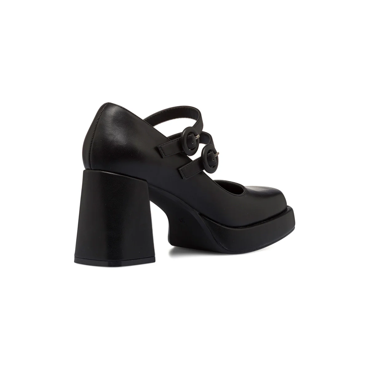 Décolleté Mary Jane nere con plateau e doppio cinturino Lora Ferres - Image 6