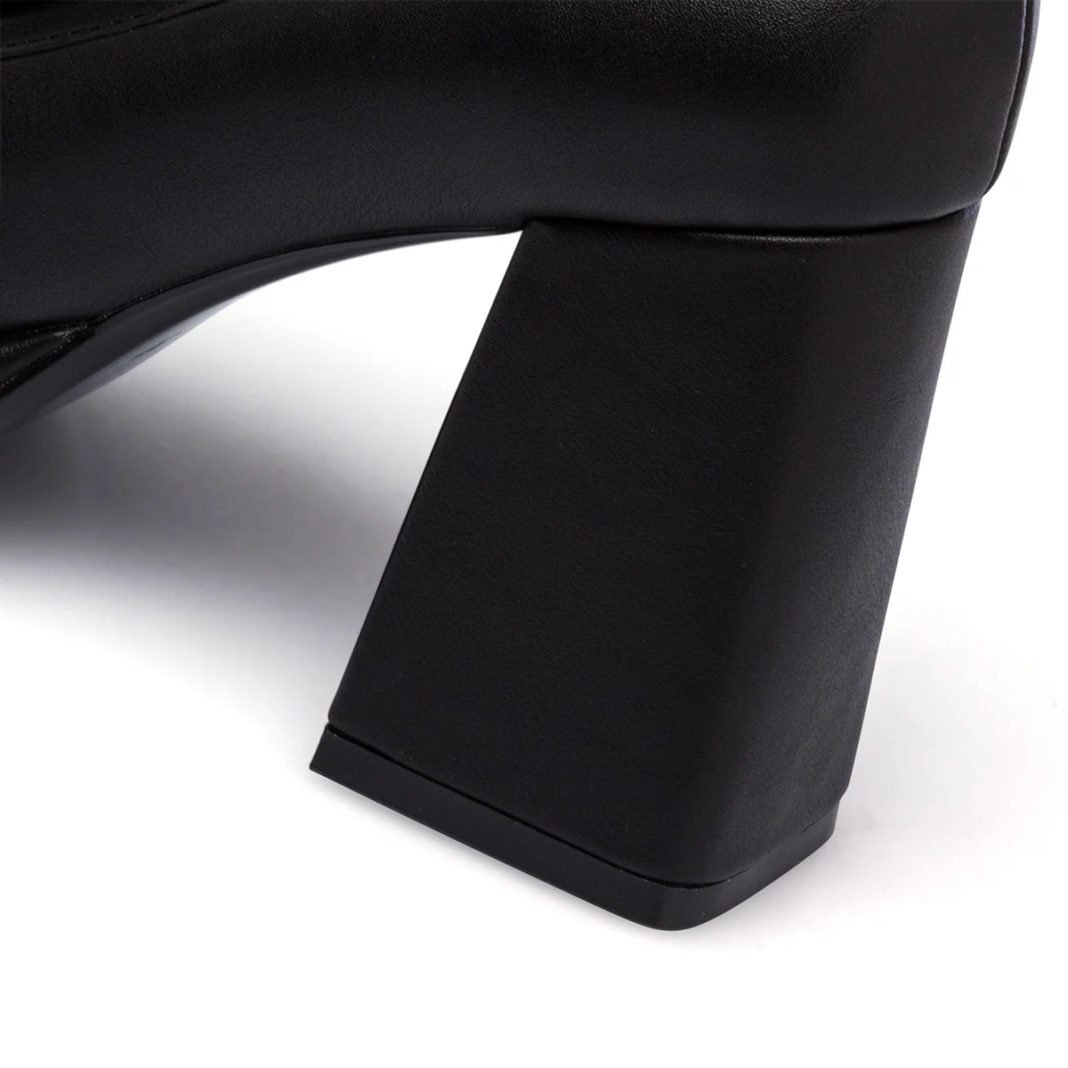 Mocassini neri con punta squadrata e tacco a blocco 9 cm Swish Jeans - Image 17