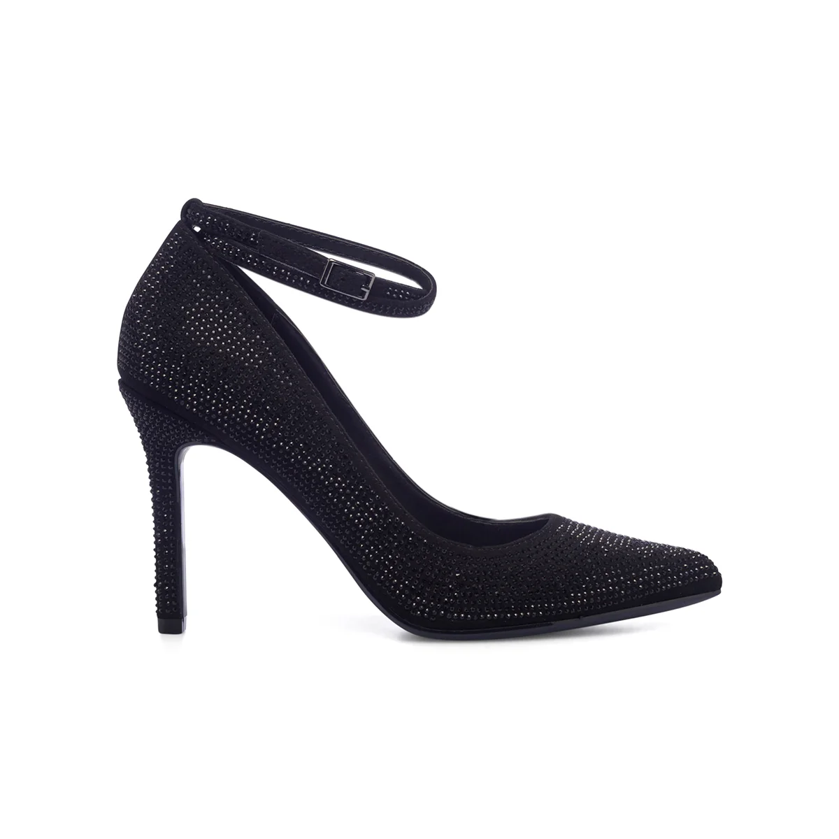 Décolleté nere con strass e tacco a stiletto 9 cm Lora Ferres - Image 11