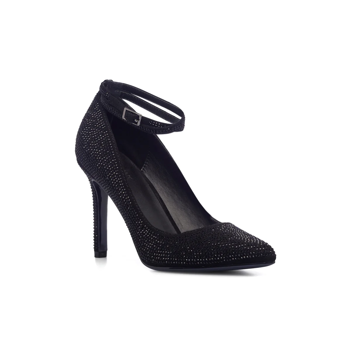 Décolleté nere con strass e tacco a stiletto 9 cm Lora Ferres - Image 12