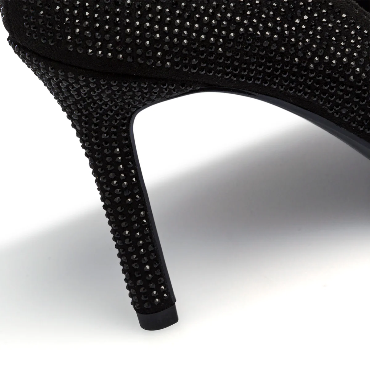 Décolleté nere con strass e tacco a stiletto 9 cm Lora Ferres - Image 17