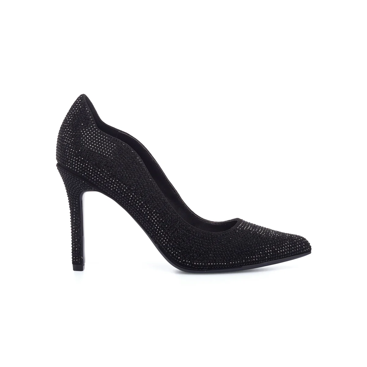 Décolleté nere con strass e tacco a stiletto 9 cm Lora Ferres - Image 11