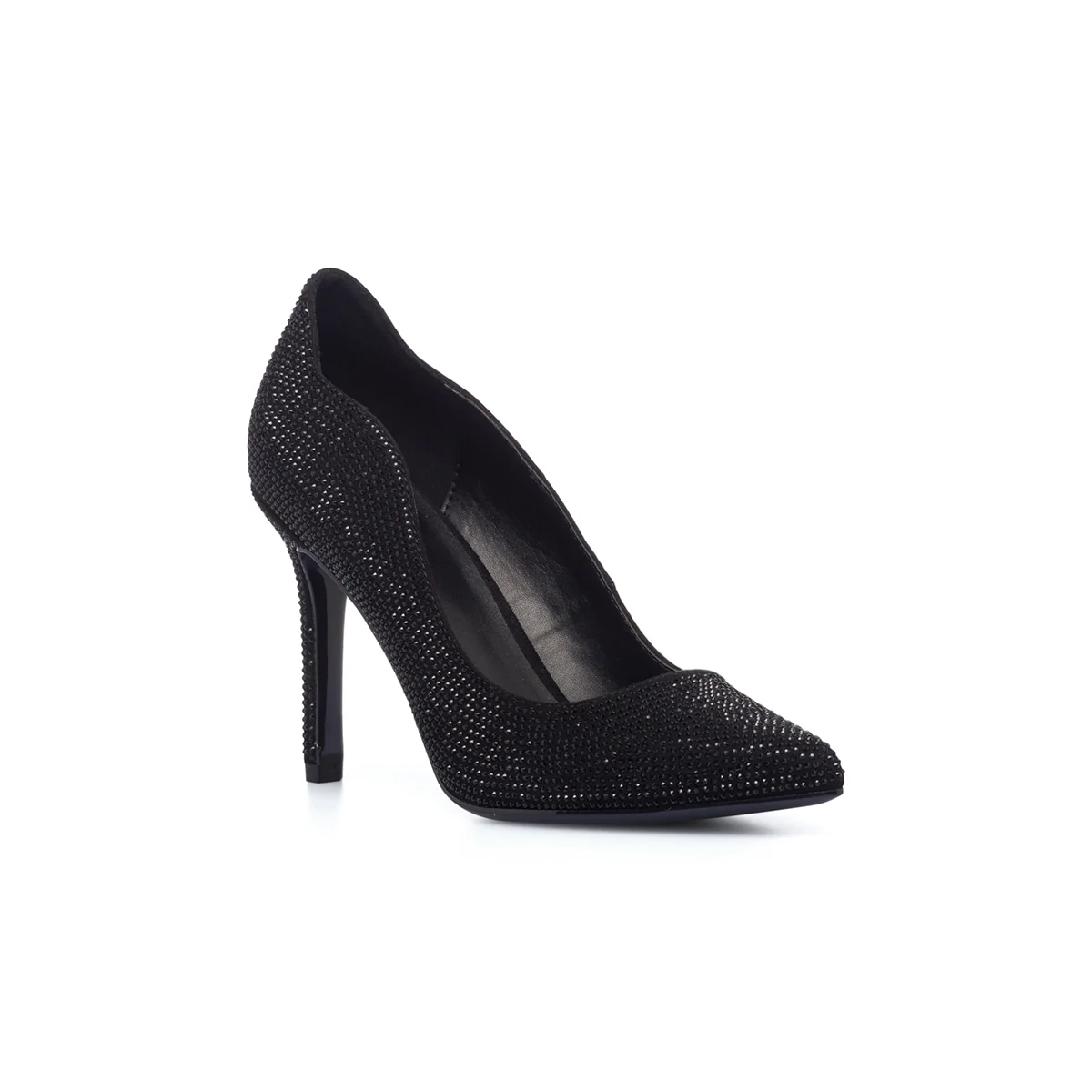 Décolleté nere con strass e tacco a stiletto 9 cm Lora Ferres - Image 12