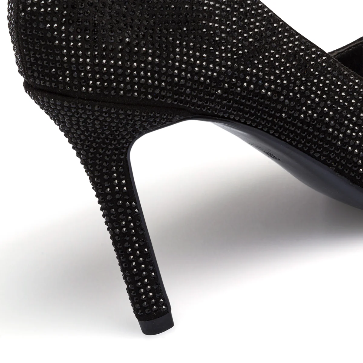 Décolleté nere con strass e tacco a stiletto 9 cm Lora Ferres - Image 17