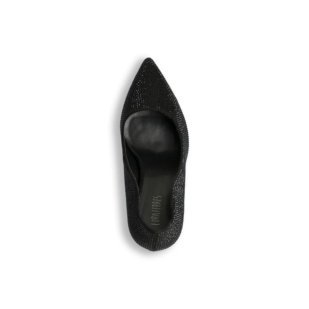 Décolleté nere con strass e tacco a stiletto 9 cm Lora Ferres - Image 18