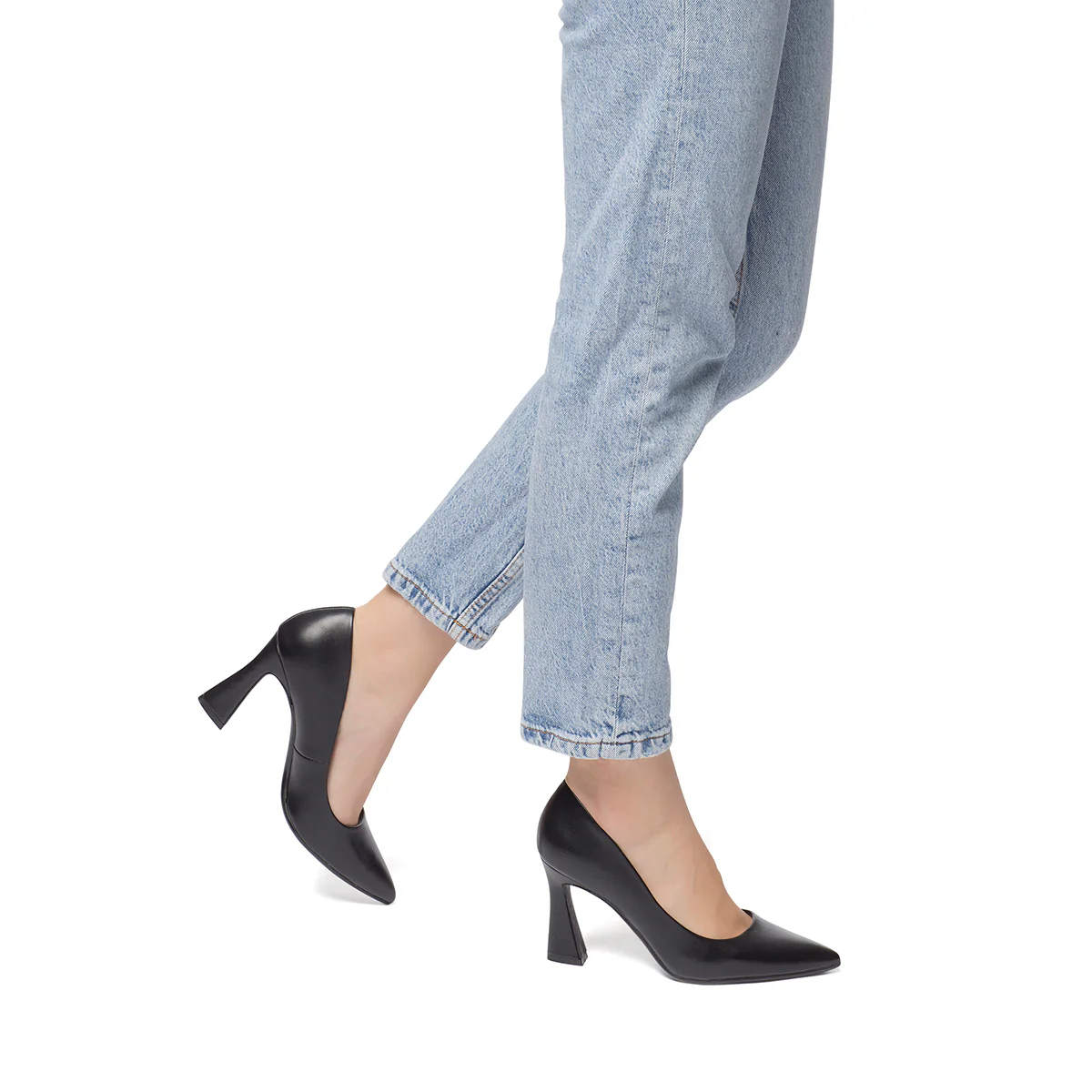 Décolleté nere con tacco a campana 9 cm Swish Jeans - Image 2