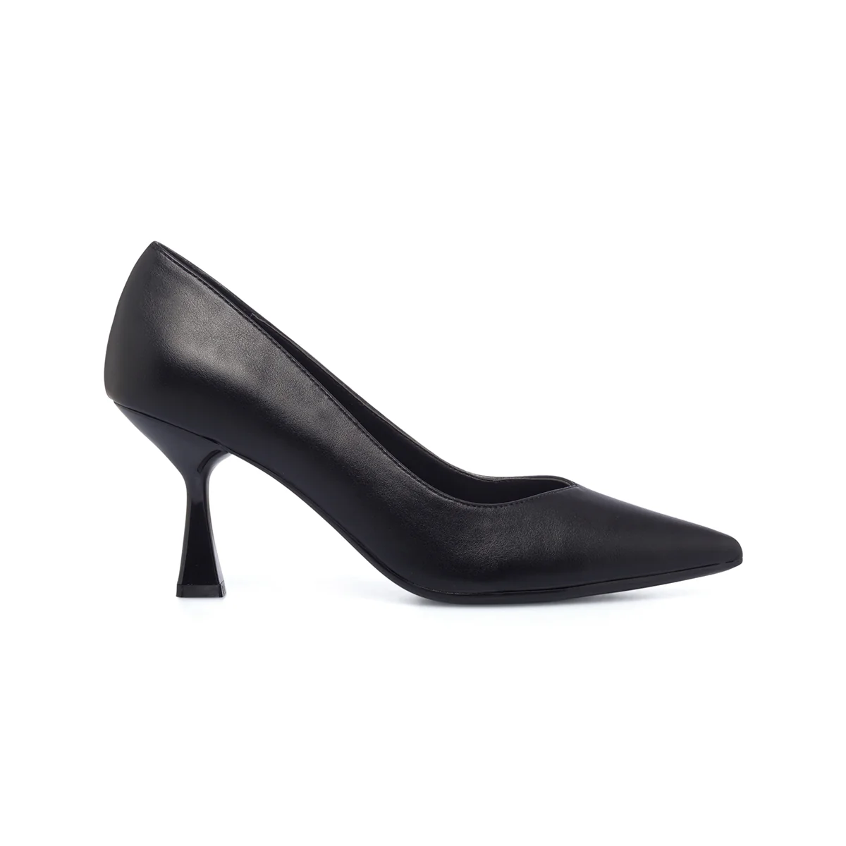 Décolleté nere con tacco a rocchetto 7 cm Lora Ferres - Image 2