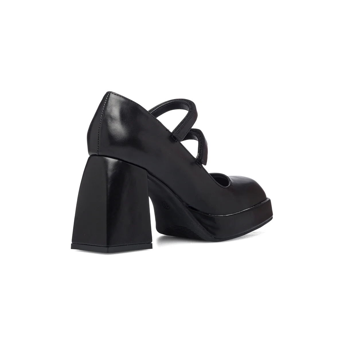 Décolleté nere con tacco squadrato e plateau 3 cm Lora Ferres - Image 3