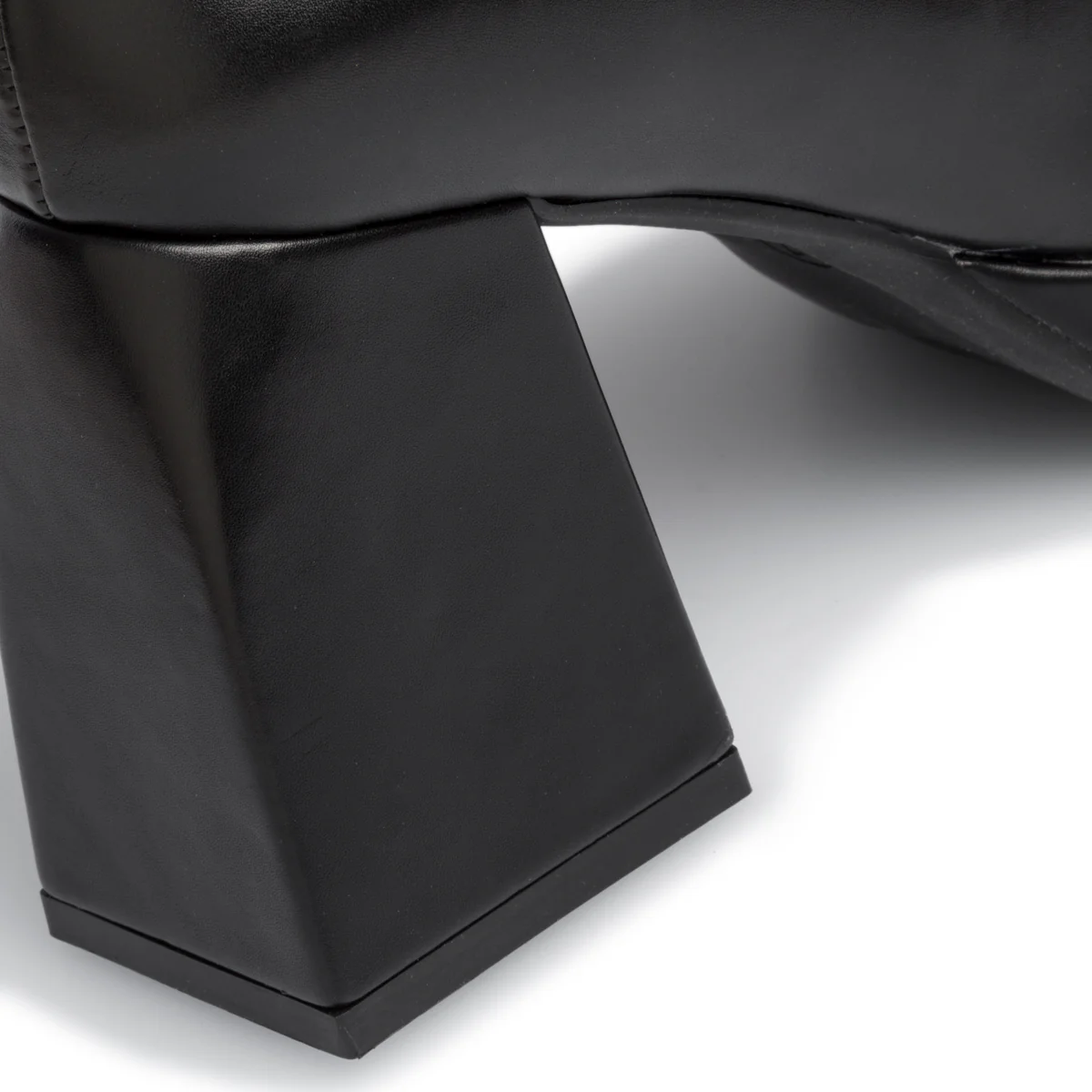 Décolleté nere con tacco squadrato e plateau 3 cm Lora Ferres - Image 7