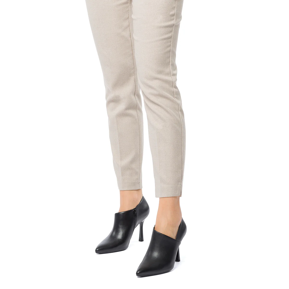 Décolleté nere con zip e tacco a stiletto 9 cm Lora Ferres - Image 2