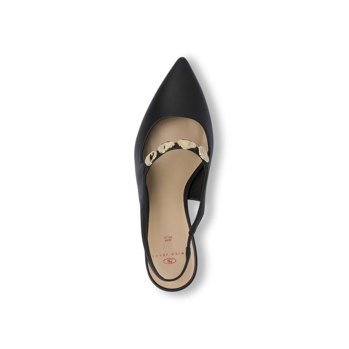 Décolleté Nere da Donna con catena dorata e tacco 7,5 cm Swish Jeans - Image 5