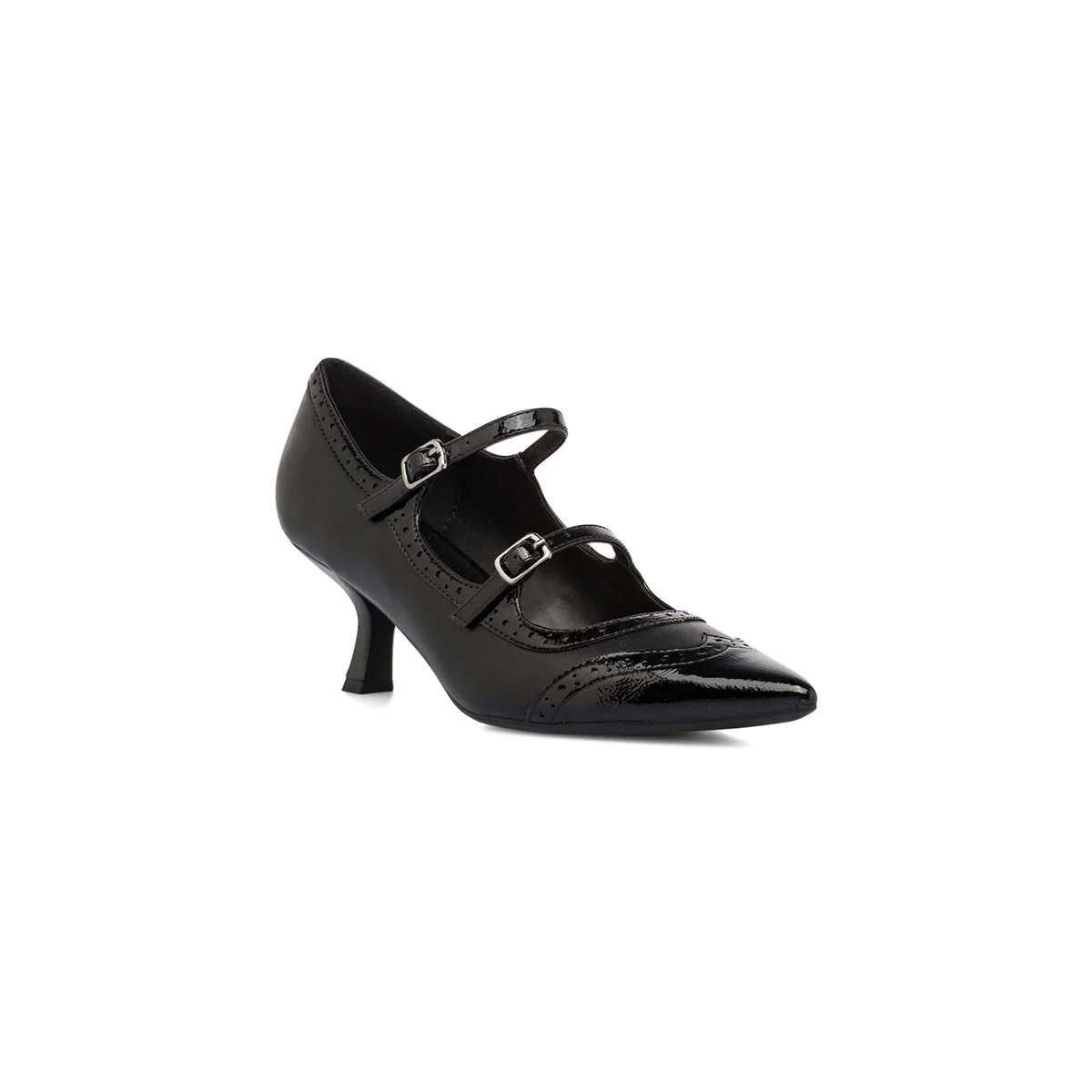 Décolleté nere da Donna con dettagli brogue e tacco 5,5 cm Swish Jeans - Image 2