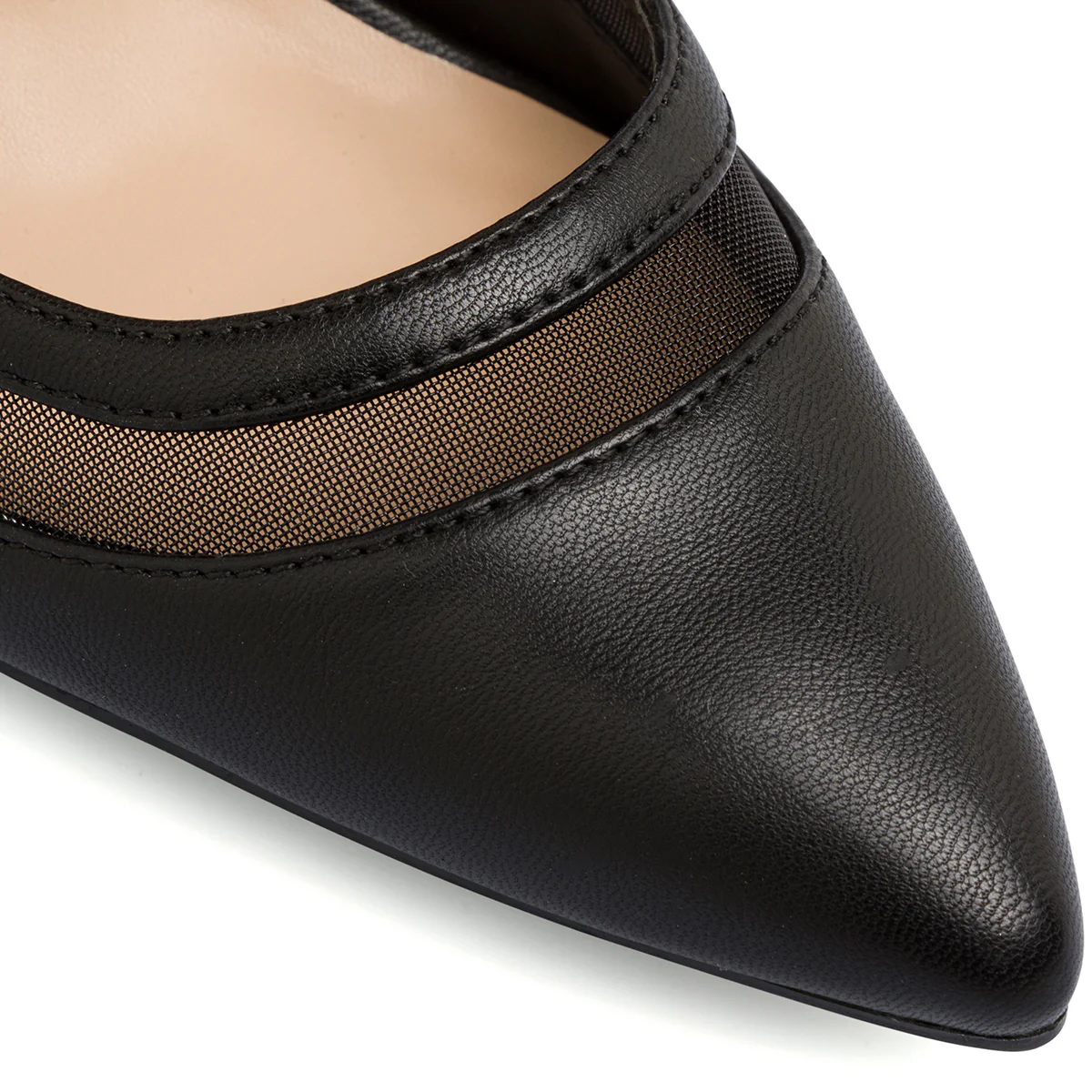 Décolleté nere da Donna con inserto in rete e tacco a stiletto 9 cm Lora Ferres - Image 6