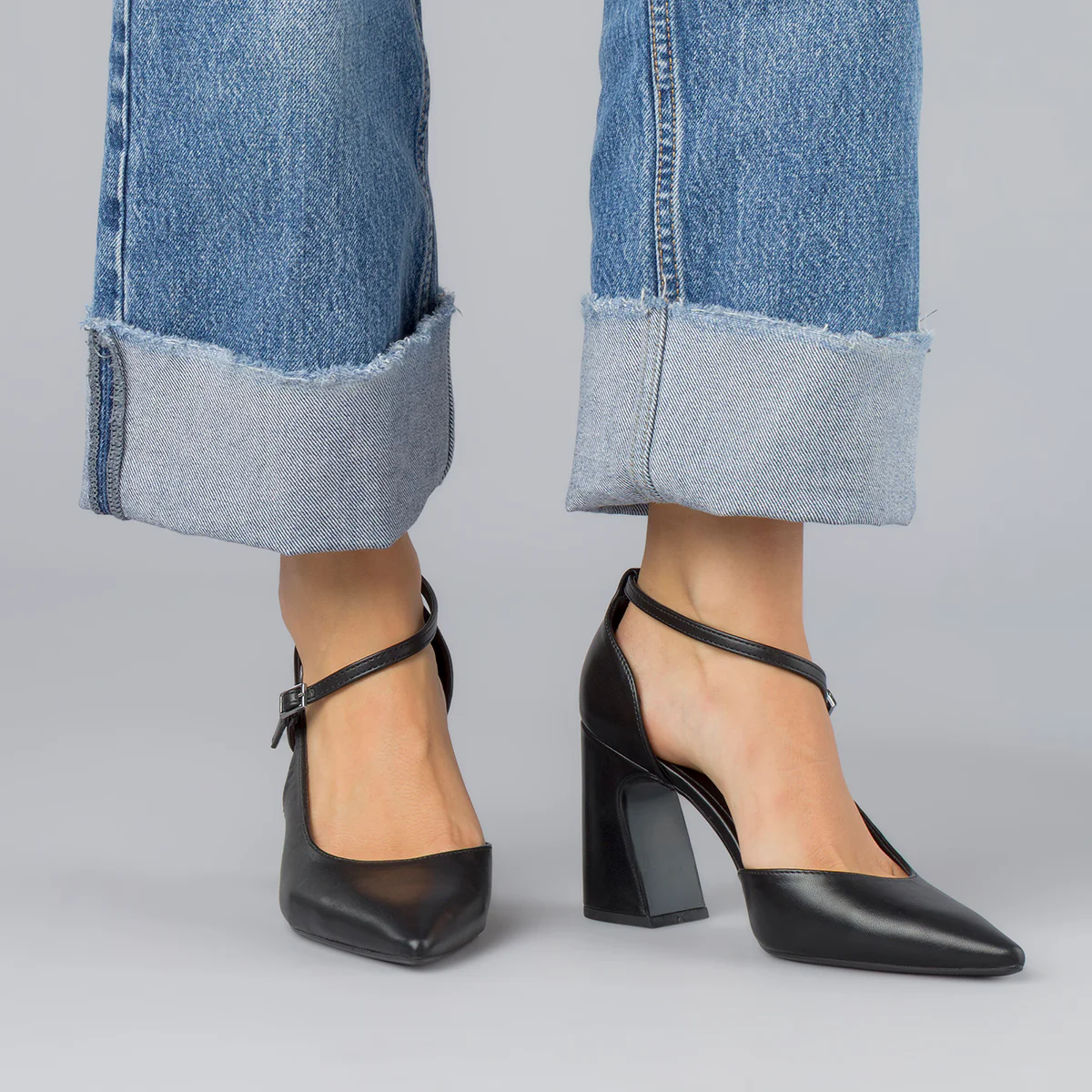 Décolleté nere da Donna con tacco blocco 8,5 cm Swish Jeans - Image 3