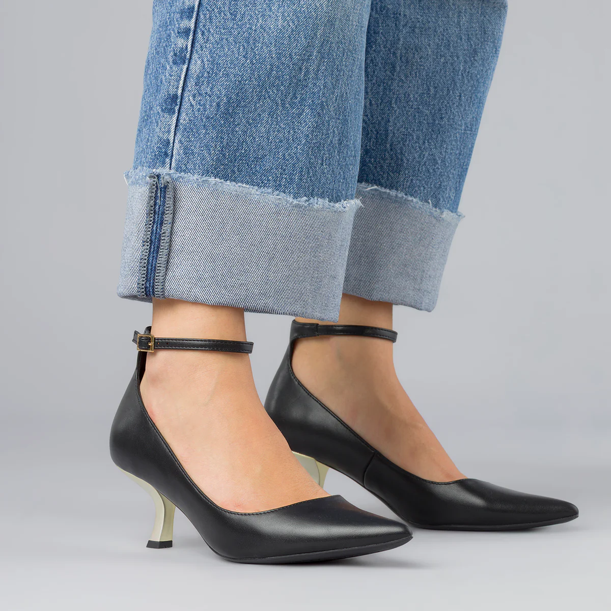 Décolleté nere da Donna con tacco in metallo 6 cm Swish Jeans - Image 2