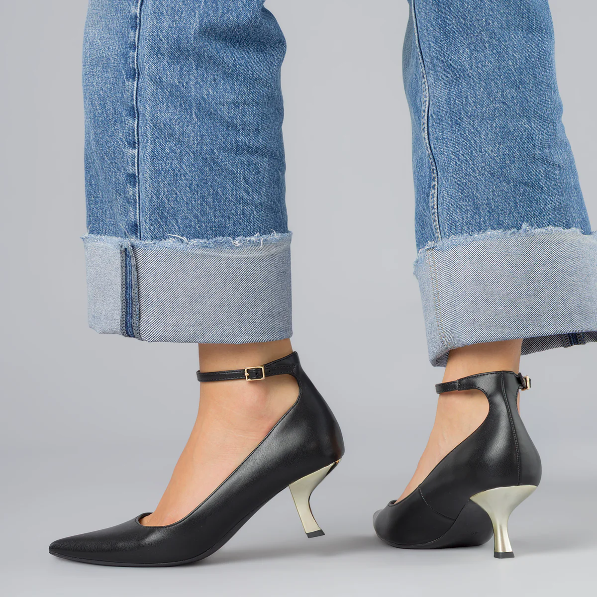 Décolleté nere da Donna con tacco in metallo 6 cm Swish Jeans - Image 3