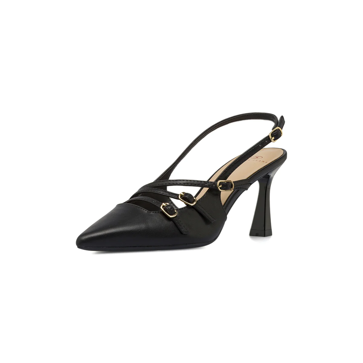 Décolleté nere da donna con tripli cinturini e tacco 8 cm Swish Jeans - Image 2