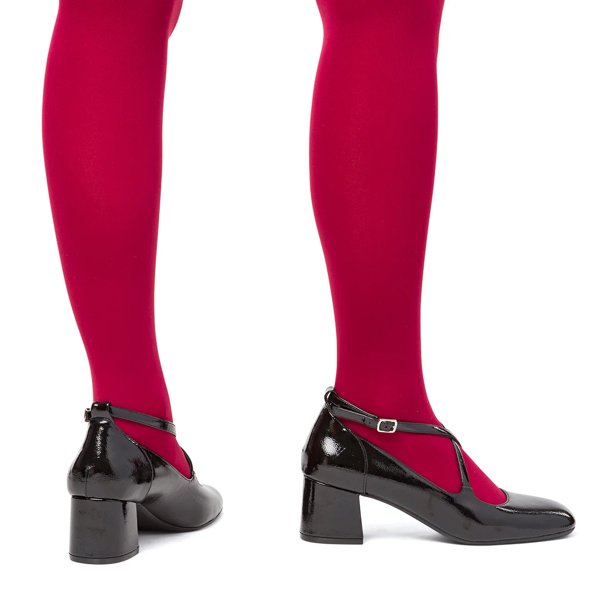 Décolleté nere da donna effetto vernice con tacco 5,5 cm Swish Jeans - Image 3